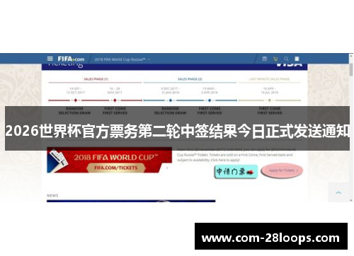 2026世界杯官方票务第二轮中签结果今日正式发送通知